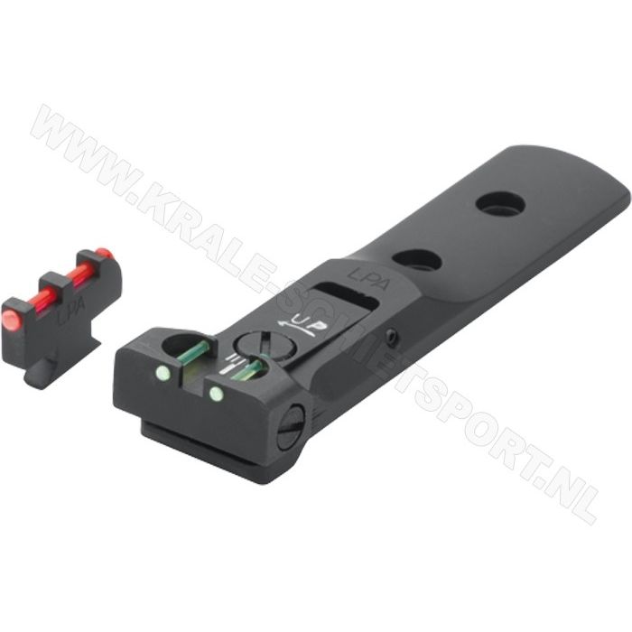 Adjustable Sight Set LPA TXT Fiberglass Black