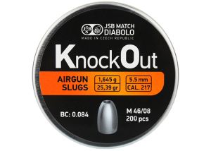 Airgun Slugs JSB Knock Out 5.5 mm 25.39 grain (.217)