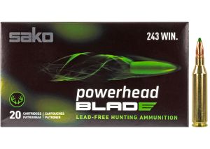 Kogelpatronen Sako Powerhead Blade .243 Win SP 80 grain