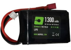 Battery Nuprol LiPo 11.1V 1300mAh Stick Peq T-Plug Deans