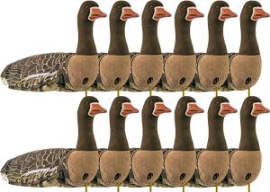 Decoy Sillosocks FlockSox Pink Foot / Grey-lag Goose Standing 12-Pack