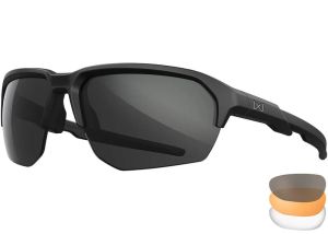 Glasses Wiley X Jakl - Grey/Clear/Light Rust Lenses - Matte Black Frame