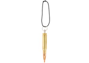 Bullet Keychain Copper & Brass .308 Winchester Red Spark