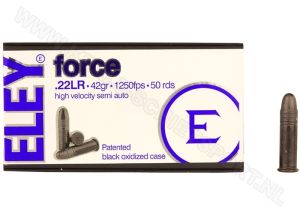 Kogelpatronen Eley Force .22 LR 42 grain