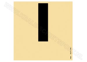 Skills training target for air pistol two-thirds stripe above (28 x 110 mm)