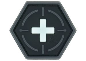 Patch JTG 3D PVC Hexagon Tactical Medic Red Cross - GID
