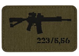 Patch M-Tac AR-15 223/5,56 Lasercut Ranger Green