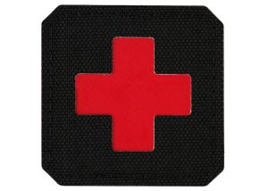 Patch M-Tac Medic Cross Lasercut - Black / Red