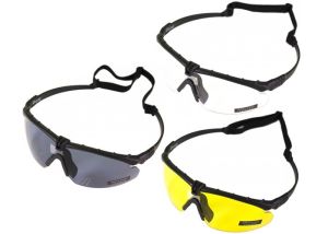 Schietbril Nuprol Battle Pro's met bril inzet Black Frame