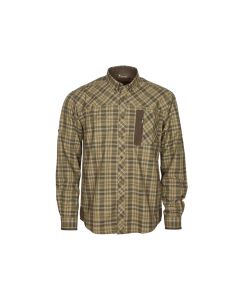 Shirt Pinewood Wolf Suede Mid Green / Dark Green