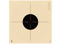 Sport- / Vrijpistool en klein kaliber geweer schijf 100 m met sleuf 3100S 55x55