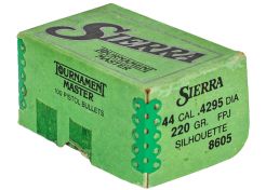 Bullets Sierra .4295 Tournament Master FPJ 220 grain