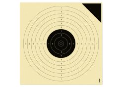 Sighting target for air rifle with black corner 3000P 17x17