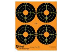 Doelstickers Caldwell Orange Peel bullseye targets 12.7x12.7 4"