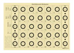 Benchrest Schijf Krüger BR25 5134 42x29.7