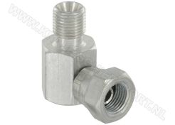 Adaptor BF 1/8 BSP Male/Female Hoek 90 graden