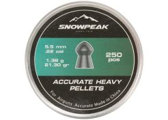 Airgun Pellets Snowpeak Accurate Heavy 5.5 mm 21.30 grain