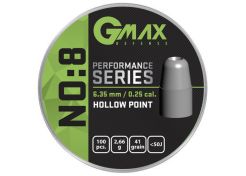 Airgun Slugs Gmax Performance No:8 6.35 mm HP 41 grain (.249)