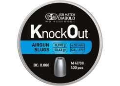 Airgun Slugs JSB Knock Out 4.5 mm HP 13.43 grain (.178)