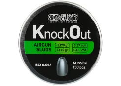 Airgun Slugs JSB Knock Out 6.37 mm 33.49 grain (.251)