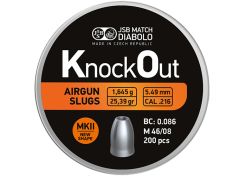 Slugs JSB Knock Out MKII 5.5 mm HP 25.39 grain (.216)