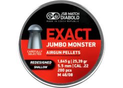 Airgun Pellets JSB Jumbo Exact Monster Redesigned Shallow 5.52 mm 25.39 grain