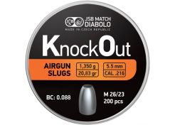 Slugs JSB Knock Out 5.5 mm HP 20.83 grain (.216)