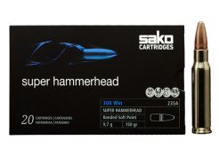 Kogelpatronen Sako Super Hammerhead .308 Win BSP 150 grain