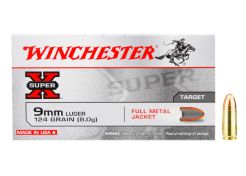 Kogelpatronen Winchester Super-X  9 mm Luger FMJ 124 grain