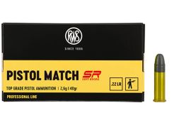 Kogelpatronen RWS Pistol Match SR .22 LR RN 40 grain