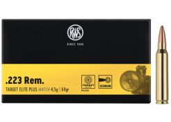Kogelpatronen RWS Target Elite Plus Match .223 Rem HPBT 69 grain