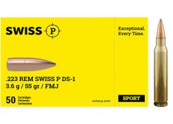 Kogelpatronen SwissP DS-1 .223 Rem FMJ 55 grain