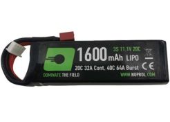 Battery Nuprol LiPo 11.1V 1600mAh Stick T-Plug Deans