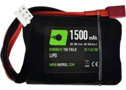 Battery Nuprol LiPo 7.4V 1500mAh Stick PEQ T-Plug Deans