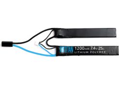 Batterij Titan LiPo 7.4V 1200mAh Nunchuck Mini-Tamiya