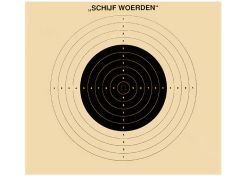 Big bore rifle target 100 m Woerden (unnumbered) 45x39.5