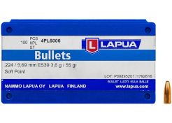 Kogelkoppen Lapua .224 Scenar Soft Point 55 grain