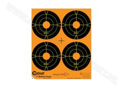 Doelstickers Caldwell Orange Peel bullseye targets 4"