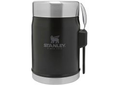 Food Jar Stanley The Legendary Classic with Spork 0.4 L - Matte Black Pebble