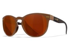 Bril Wiley X Covert - Captivate Polarized Copper Lenses - Gloss Coffee/Crystal Brown Frame