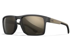 Glasses Wiley X Founder - Captivate Tungsten Mirror Lenses - Matte Black/Tan Frame