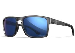 Glasses Wiley X Founder - Captivate Polarized Blue Mirror Lenses - Gloss Crystal Grey Frame