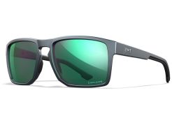 Bril Wiley X Founder - Captivate Polarized Green Mirror Lenses - Matte Graphite Frame