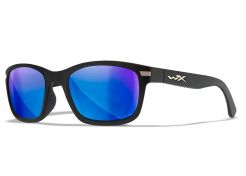 Glasses Wiley X Helix - Captivate Polarized Blue Mirror Lenses - Matte Black Frame