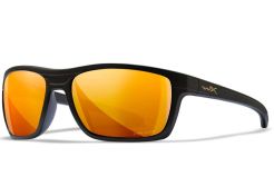 Glasses Wiley X Kingpin - Captivate Polarized Bronze Mirror Lenses - Matte Black Frame