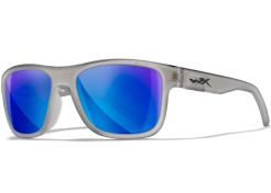 Bril Wiley X Ovation - Captivate Polarized Blue Mirror Lenses - Matte Slate Frame