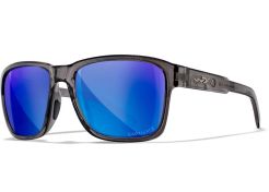 Bril Wiley X Trek - Captivate Polarized Blue Mirror Lenses - Gloss Crystal Dark Grey Frame