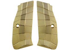 Grip panels LOK Grips CZ Shadow 2 Palm Swell GridLOK Medium Brass