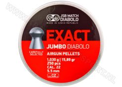 Luchtdrukkogeltjes JSB Exact Diabolo Jumbo 5.5 mm 15.89 grain