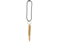 Bullet Keyring Copper & Brass .223 Remington FMJ